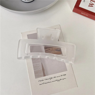 Noi gheare de păr mate și solide Agrafe de păr elegante din acrilic transparent Agrafe de păr Articole pentru cap pentru femei fete Accesorii de păr Cadouri