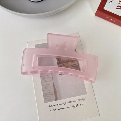 Noi gheare de păr mate și solide Agrafe de păr elegante din acrilic transparent Agrafe de păr Articole pentru cap pentru femei fete Accesorii de păr Cadouri