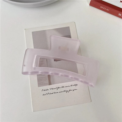 Noi gheare de păr mate și solide Agrafe de păr elegante din acrilic transparent Agrafe de păr Articole pentru cap pentru femei fete Accesorii de păr Cadouri