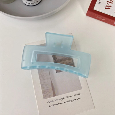 Noi gheare de păr mate și solide Agrafe de păr elegante din acrilic transparent Agrafe de păr Articole pentru cap pentru femei fete Accesorii de păr Cadouri