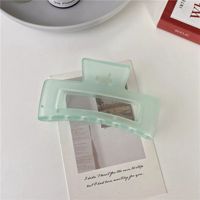 Noi gheare de păr mate și solide Agrafe de păr elegante din acrilic transparent Agrafe de păr Articole pentru cap pentru femei fete Accesorii de păr Cadouri