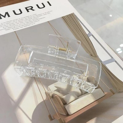 Noi gheare de păr mate și solide Agrafe de păr elegante din acrilic transparent Agrafe de păr Articole pentru cap pentru femei fete Accesorii de păr Cadouri