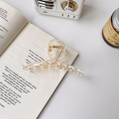 Noi gheare de păr mate și solide Agrafe de păr elegante din acrilic transparent Agrafe de păr Articole pentru cap pentru femei fete Accesorii de păr Cadouri