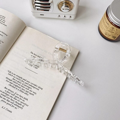 Noi gheare de păr mate și solide Agrafe de păr elegante din acrilic transparent Agrafe de păr Articole pentru cap pentru femei fete Accesorii de păr Cadouri