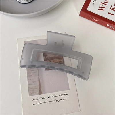Noi gheare de păr mate și solide Agrafe de păr elegante din acrilic transparent Agrafe de păr Articole pentru cap pentru femei fete Accesorii de păr Cadouri