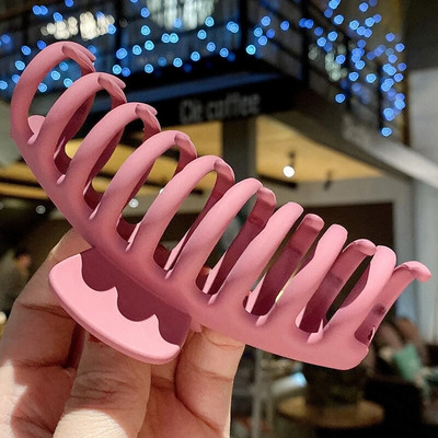 Noi gheare de păr mate și solide Agrafe de păr elegante din acrilic transparent Agrafe de păr Articole pentru cap pentru femei fete Accesorii de păr Cadouri