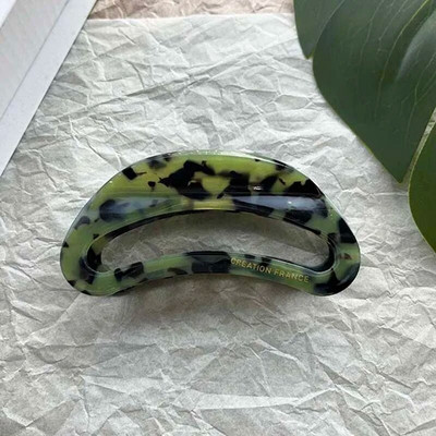 Clip de păr vintage mare din acetat cu imprimeu leopard, cu gheare, femei, fete, ocazional, agrafă cu rechin, ac accesorii pentru păr la modă