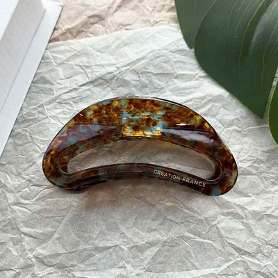 Clip de păr vintage mare din acetat cu imprimeu leopard, cu gheare, femei, fete, ocazional, agrafă cu rechin, ac accesorii pentru păr la modă