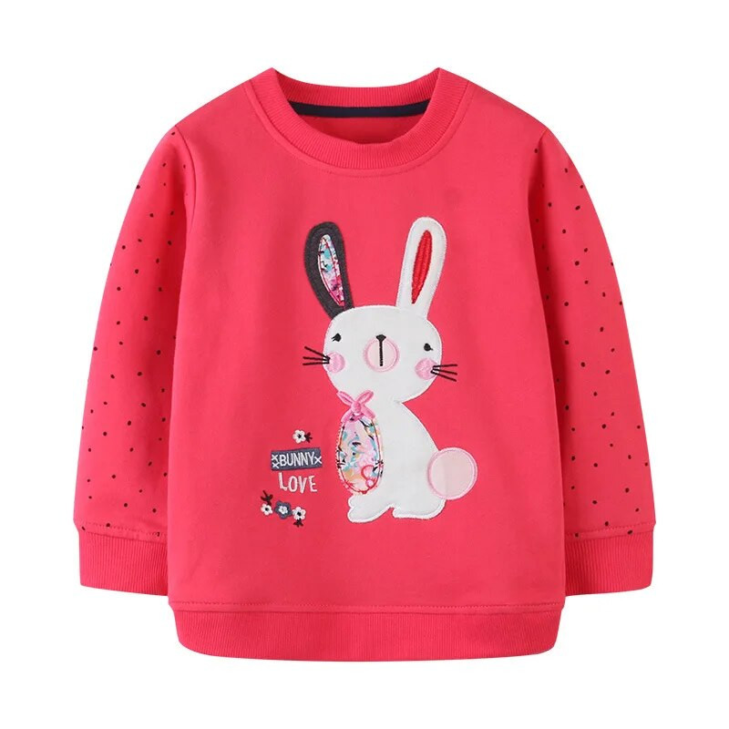 Jesenski dječji sweatshirts Novi dolazak Dugini oblaci s vezom sweatshirts za djevojčice dječje sweatshirts dugih rukava sportske majice