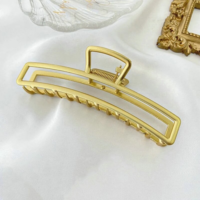 Gheare de păr la modă Temperament Gold Grab Agrafe de păr din metal cu fluture Agrafe de păr elegante de epocă cu bandă Accesorii de păr la modă