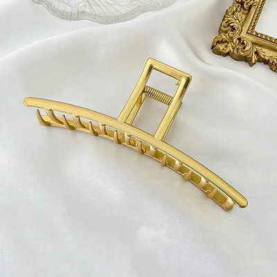 Gheare de păr la modă Temperament Gold Grab Agrafe de păr din metal cu fluture Agrafe de păr elegante de epocă cu bandă Accesorii de păr la modă