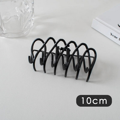 Suured metallist geomeetrilised juukseklambrid, hõbedased korea moe-hai klambrid, Y2k juuksenõelad, juuksenõelad, juuste aksessuaarid naistele