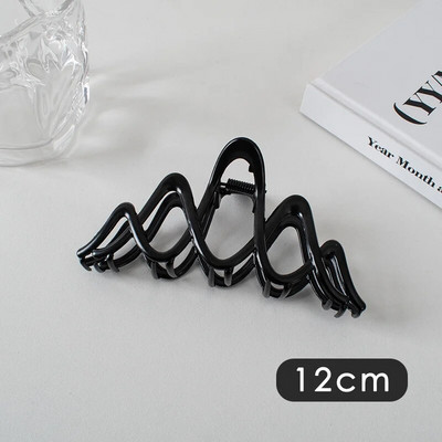 Suured metallist geomeetrilised juukseklambrid, hõbedased korea moe-hai klambrid, Y2k juuksenõelad, juuksenõelad, juuste aksessuaarid naistele