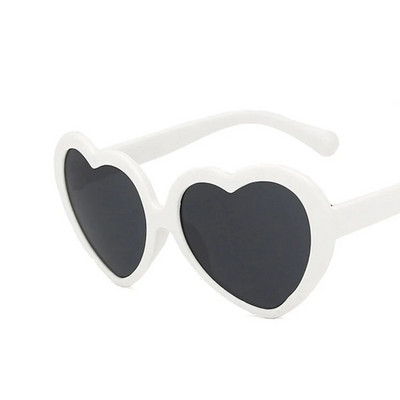2023 Ochelari de soare de modă în formă de inimă pentru copii, negru, roșu, ochelari de soare cu ramă mică, vintage, băieți, fete, copii, ochelari de soare