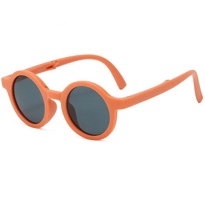 Zilead Fashion Ochelari de soare rotunzi plianți pentru copii, băieți, fete, ochelari de soare vintage, ochelari de soare pentru copii, umbre colorate pentru copii, ochelari UV