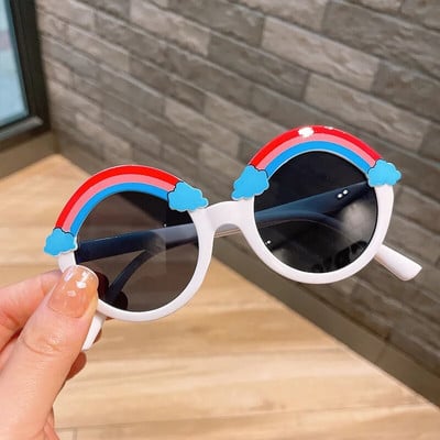 Dječje sunčane naočale za dječake i djevojčice, modne, jednostavnosti, slatke crtane duge, kampiranje na otvorenom, proljeće, jesen