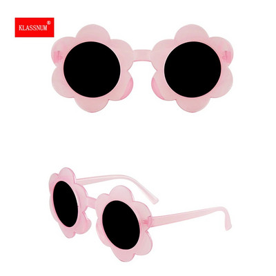 Cute Kids Sunglasses Sunflower Children`s Eyelasses 2-10 Years Baby Girls Shade Glasses Boys Cartoon Petal Glasses UV400 Eyewear