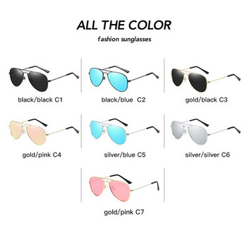 Класически детски поляризирани слънчеви очила Модни детски пилотски слънчеви очила Метална рамка Момичета на открито Очила за очила UV400