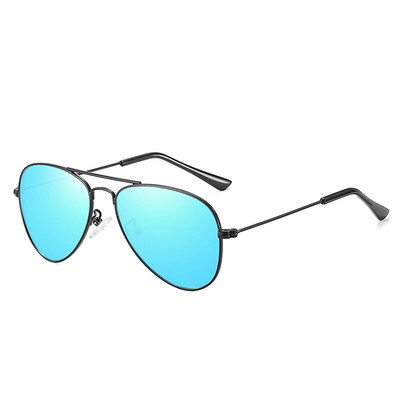 Ochelari de soare clasici polarizați pentru copii Moda copii Ochelari de soare pentru pilot Ochelari de soare cu cadru metalic pentru fete în aer liber Ochelari de protecție UV400
