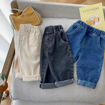 Ανοιξιάτικο φθινόπωρο Παιδικά ρούχα για αγόρια μωρό ελαστικό λουράκι Stretch τζιν παντελόνι για μικρά παιδιά Ρούχα για αγόρια Εξωτερικά ρούχα Τζιν παντελόνι