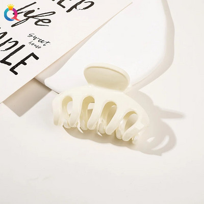 Új Candy Colors hajkapcsok nőknek Akril hajkörmök közepes méretű hajbilincsek Karomcsipesz Rák hajtű divatos hajkiegészítők