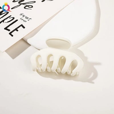 Új Candy Colors hajkapcsok nőknek Akril hajkörmök közepes méretű hajbilincsek Karomcsipesz Rák hajtű divatos hajkiegészítők