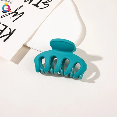 Új Candy Colors hajkapcsok nőknek Akril hajkörmök közepes méretű hajbilincsek Karomcsipesz Rák hajtű divatos hajkiegészítők