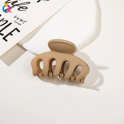 Új Candy Colors hajkapcsok nőknek Akril hajkörmök közepes méretű hajbilincsek Karomcsipesz Rák hajtű divatos hajkiegészítők