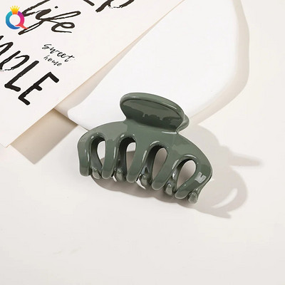 Új Candy Colors hajkapcsok nőknek Akril hajkörmök közepes méretű hajbilincsek Karomcsipesz Rák hajtű divatos hajkiegészítők