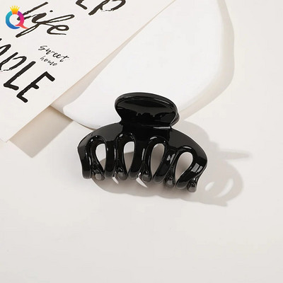 Új Candy Colors hajkapcsok nőknek Akril hajkörmök közepes méretű hajbilincsek Karomcsipesz Rák hajtű divatos hajkiegészítők