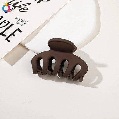 Új Candy Colors hajkapcsok nőknek Akril hajkörmök közepes méretű hajbilincsek Karomcsipesz Rák hajtű divatos hajkiegészítők