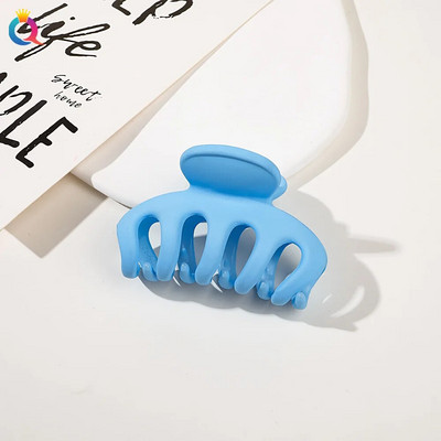 Új Candy Colors hajkapcsok nőknek Akril hajkörmök közepes méretű hajbilincsek Karomcsipesz Rák hajtű divatos hajkiegészítők