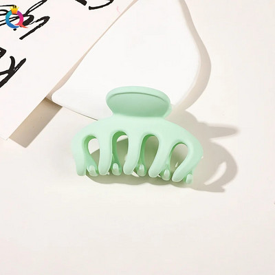 Új Candy Colors hajkapcsok nőknek Akril hajkörmök közepes méretű hajbilincsek Karomcsipesz Rák hajtű divatos hajkiegészítők