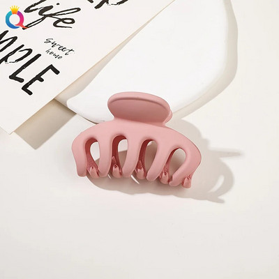 Új Candy Colors hajkapcsok nőknek Akril hajkörmök közepes méretű hajbilincsek Karomcsipesz Rák hajtű divatos hajkiegészítők