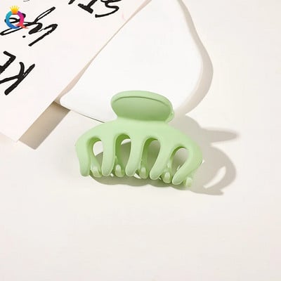 Új Candy Colors hajkapcsok nőknek Akril hajkörmök közepes méretű hajbilincsek Karomcsipesz Rák hajtű divatos hajkiegészítők