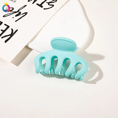 Új Candy Colors hajkapcsok nőknek Akril hajkörmök közepes méretű hajbilincsek Karomcsipesz Rák hajtű divatos hajkiegészítők