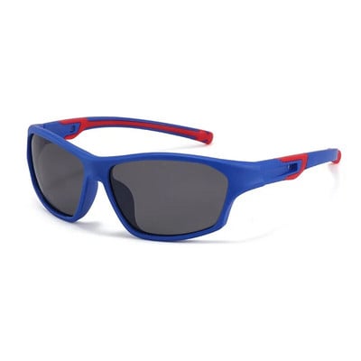 Ochelari de soare sport polarizați din silicon pentru copii Ochelari de soare pentru tineri Băieți Fete Baseball Ciclism Cadru flexibil Vârsta 3-12 UV400