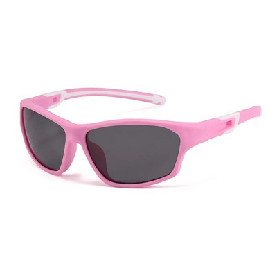 Ochelari de soare sport polarizați din silicon pentru copii Ochelari de soare pentru tineri Băieți Fete Baseball Ciclism Cadru flexibil Vârsta 3-12 UV400