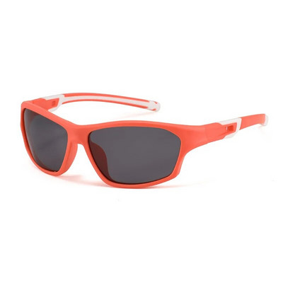 Ochelari de soare sport polarizați din silicon pentru copii Ochelari de soare pentru tineri Băieți Fete Baseball Ciclism Cadru flexibil Vârsta 3-12 UV400