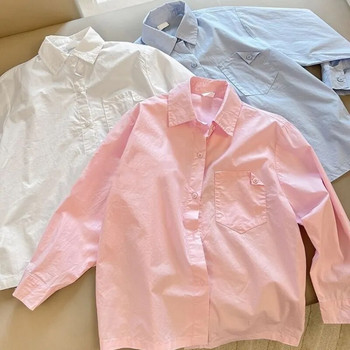 Μόδα μωρό κορίτσι αγόρι πουκάμισο νήπιο Παιδικές μπλούζες εφηβικής φαρδιά στολή μακρυμάνικο φθινόπωρο για μωρά υπερμεγέθη ρούχα 3-14 ετών