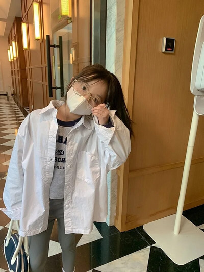 Moda Bebeluș Fetiță Băiat Cămașă Copil Adolescent Copii Bluze Ținută lejeră mâneci lungi de primăvară toamnă Bebeluș haine supradimensionate 3-14 ani