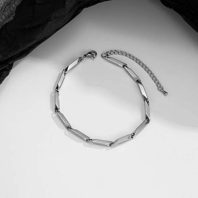 Brățări simple cu lanț din oțel inoxidabil Bărbați Brelocuri punk Bijuterii cu lanț de mână Brățară la modă 2022 Cadou de bijuterii de modă
