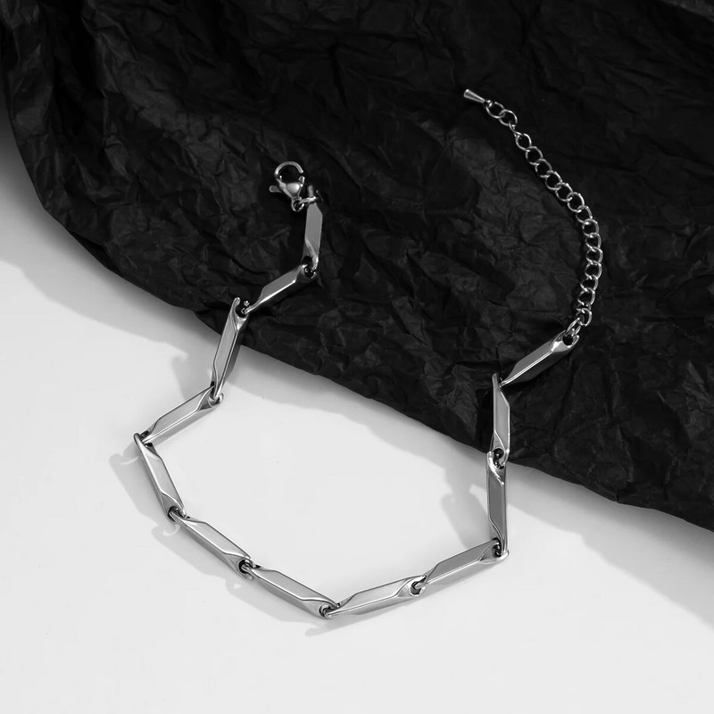 Brățări simple cu lanț din oțel inoxidabil Bărbați Brelocuri punk Bijuterii cu lanț de mână Brățară la modă 2022 Cadou de bijuterii de modă