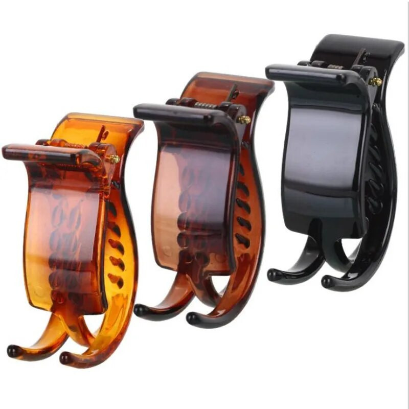 Fsgz Gheare de păr din plastic, 3 cuțite Crab pentru păr, simplu, simplu, agrafă de păr, pentru femei, ocazional, vară, instrumente, dispozitive pentru păr, Strong Bit Force