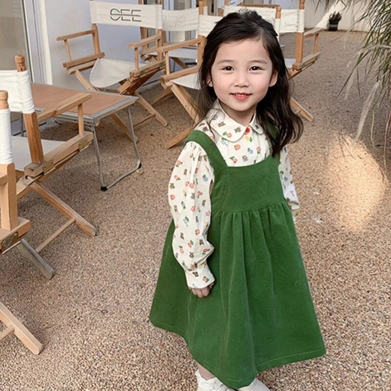 Copii Bebeluși Fete Bluză din bumbac Cămăși Flori de modă Imprimeu urs Copii Copii mici Topuri Haine cu mânecă lungă Vară Primăvară