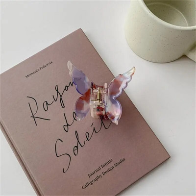 Clip de păr sirenă Acid acetic Formă unică Acasă de păr fluture Accesorii pentru îmbrăcăminte Agrafă fluture Agrafă de păr fluture