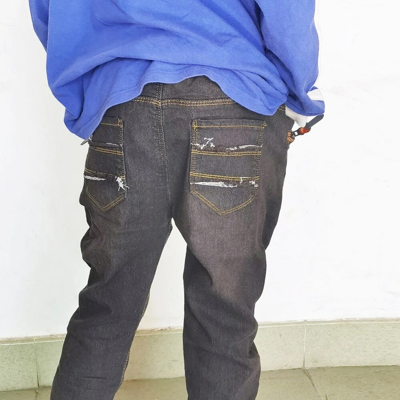 IENENS Copii Băieți Blugi Pantaloni clasici de cowboy Copii Denim Îmbrăcăminte Pantaloni Bebeluși băieți Pantaloni casual 4 5 6 7 8 9 10 11 ani