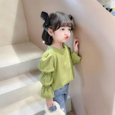 Cămăși șifon pentru copii Fată Toamnă primăvară Bluze Haine pentru copii Moda școală Fete Bluză Copii mici Tricouri 2-8 ani