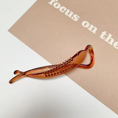 Femei Fete Agrafă banană Agrafă de păr mată mată Rășină Acrilic Ac de păr Coadă de cal Gheare de păr Ocazional Tot-potrivit