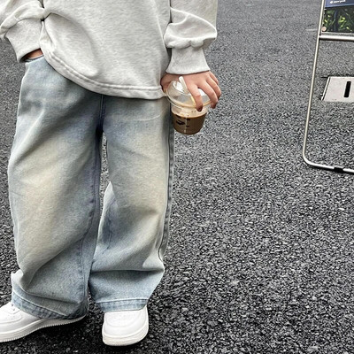 Noi copii Bebeluși băieți blugi retro Moda pentru copii Pantaloni denim primăvară toamnă coreeană casual copii blugi băieți